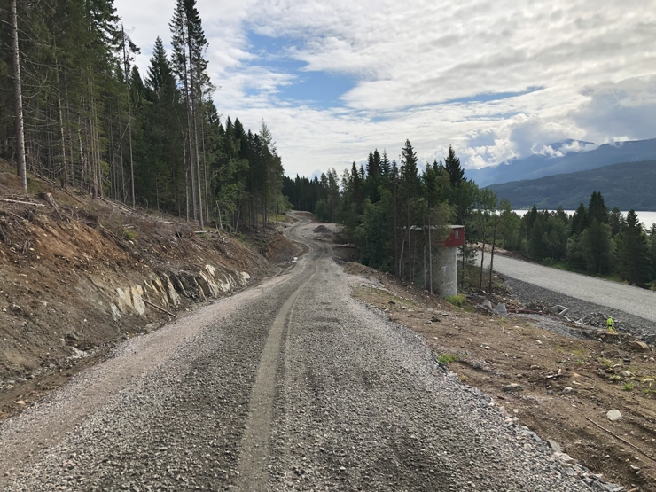 Skogsbilveg Lønset - Hjelset. Foto: Statsforvaltaren i Møre og Romsdal v/Åsmund Asper