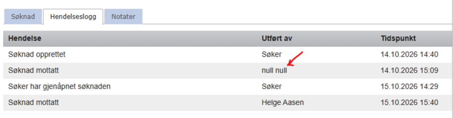 Bilde som viser en feilmelding i eStil-RMP