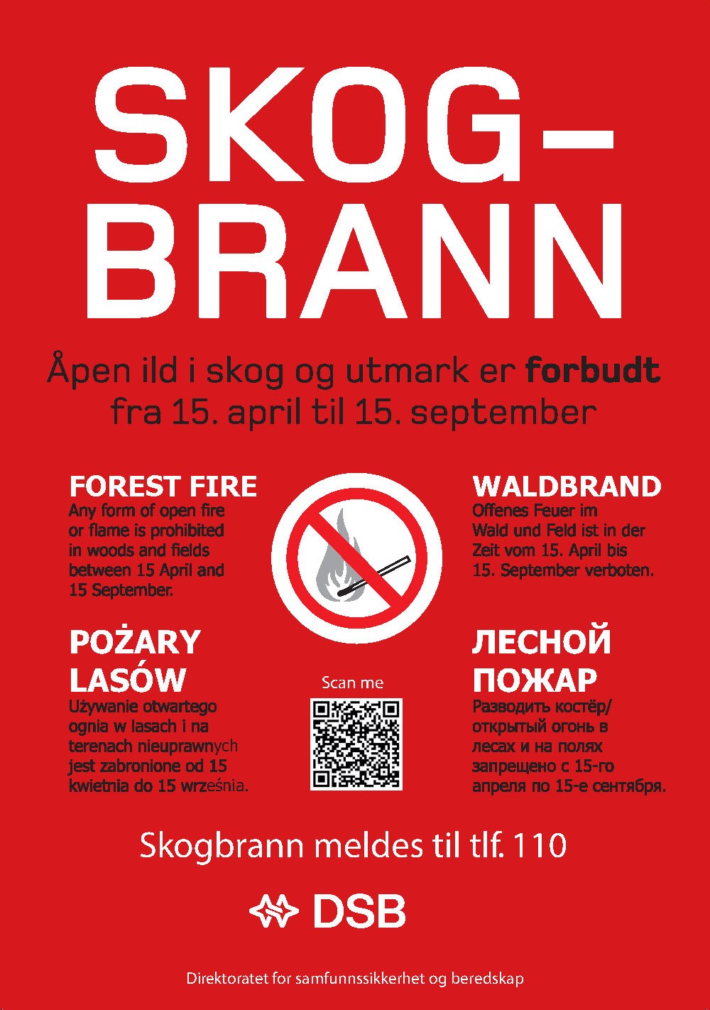 Skogbrannplakat