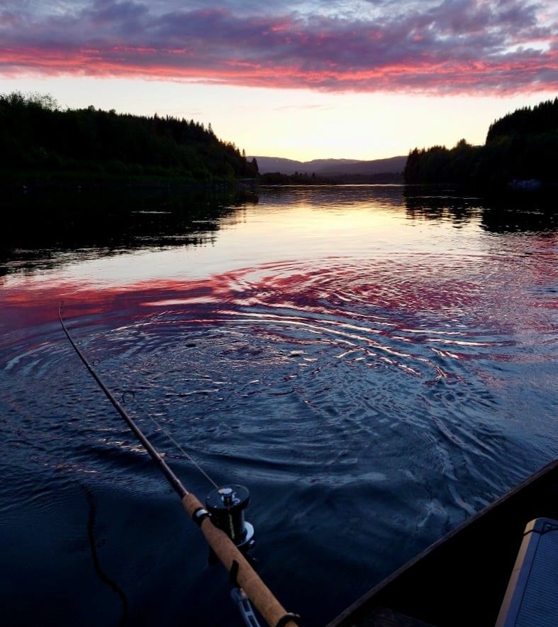 Fra laksefiske i Namsen Foto: Einar Johs. Sandnes / Statsforvalteren i Trøndelag. Fra laksefiske i Namsen