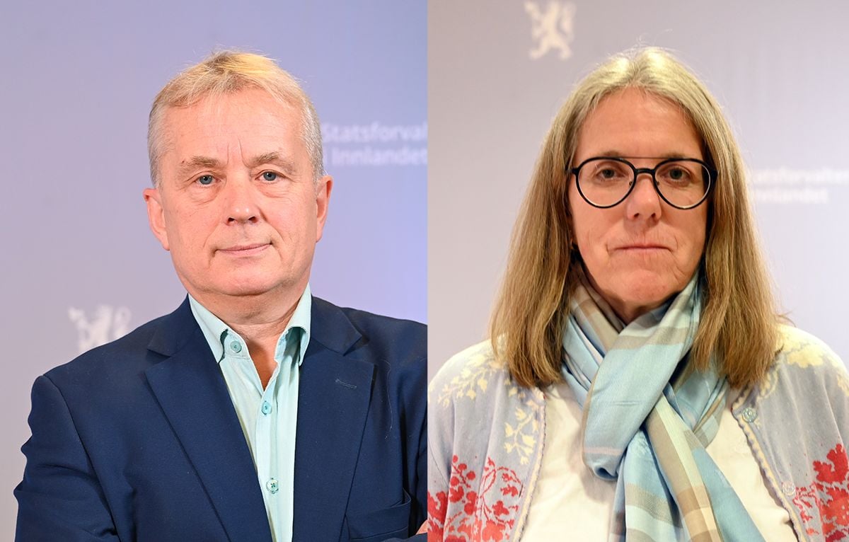 Protrett av kvinne og mann i en bildekollage.