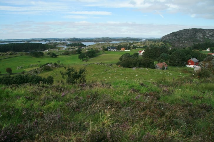 Bygda Are på Bokn. Foto: Arne J. Lyshol. Bygda Are på Bokn.