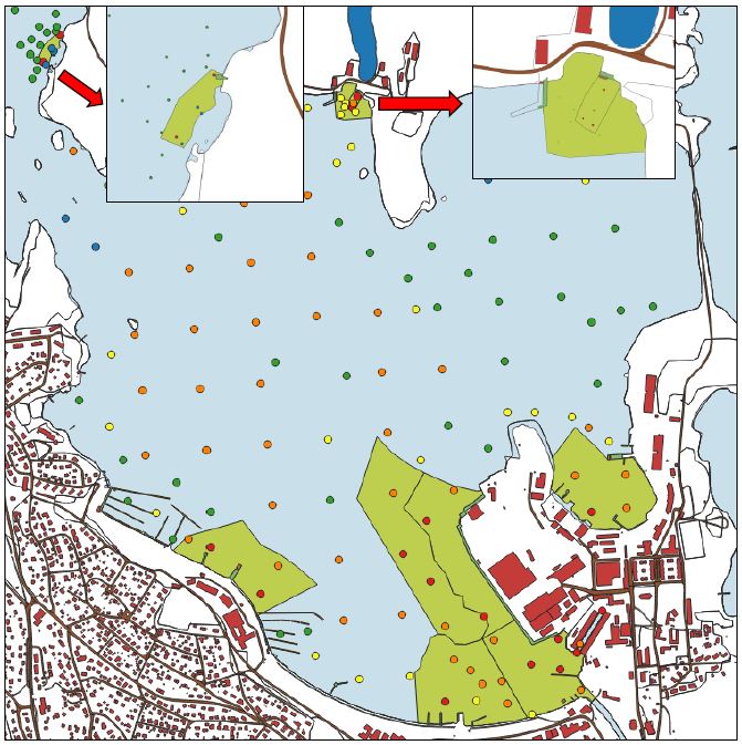 Tiltaksområder i Horten Indre havn