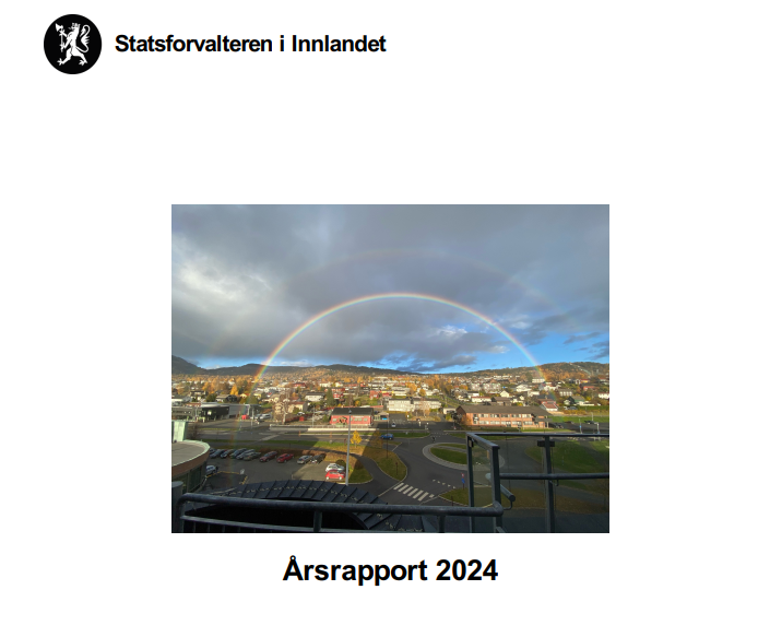 Skjermbilde fra årsrapporten for 2024 Statsforvalteren i Innlandet