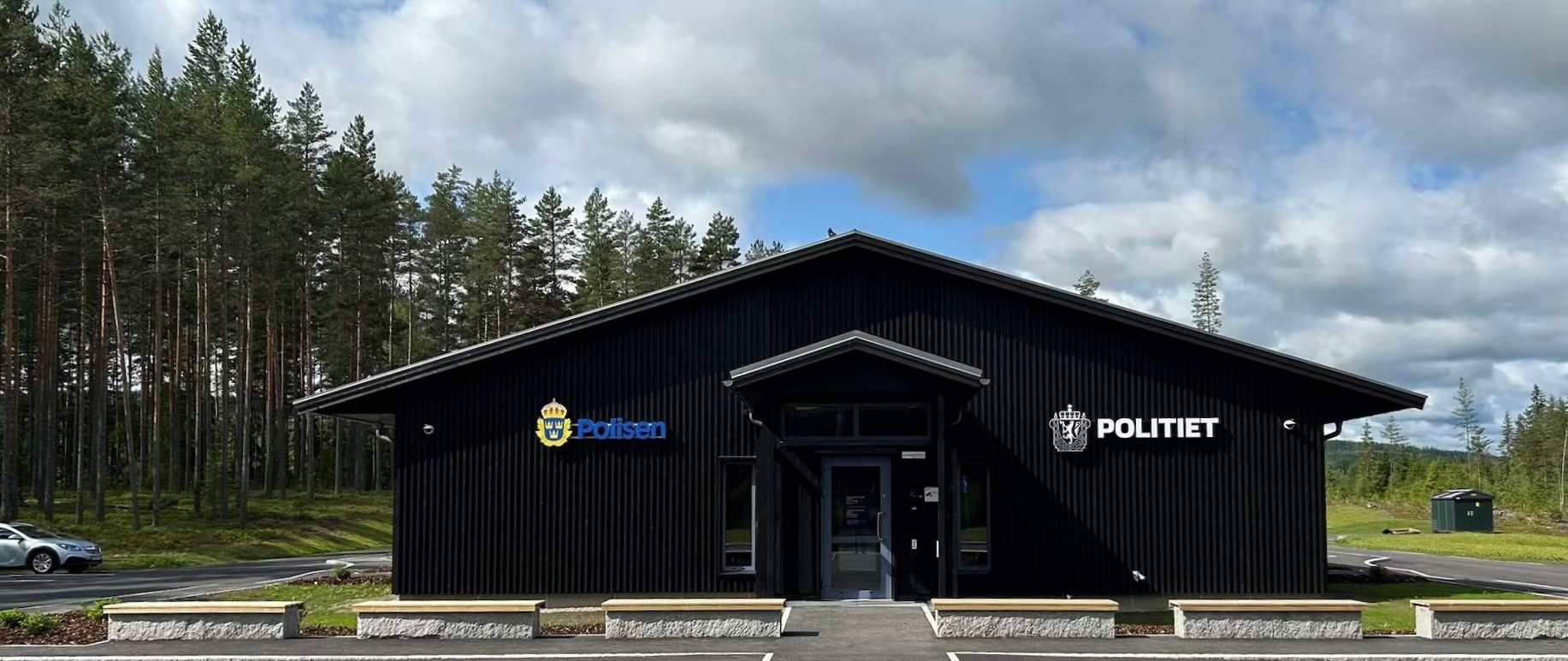 Eda og Eidskog politistasjon åpnes offisielt 10. september. Foto: Svensk politi. Politistasjon