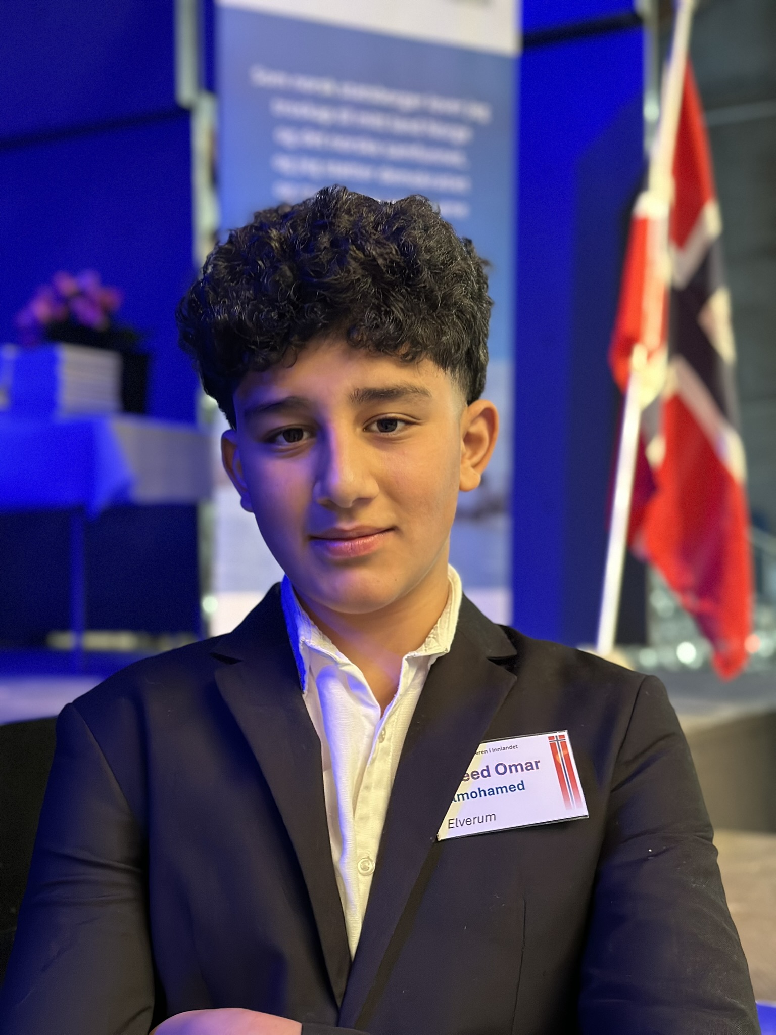 Portrett av pent pyntet gutt