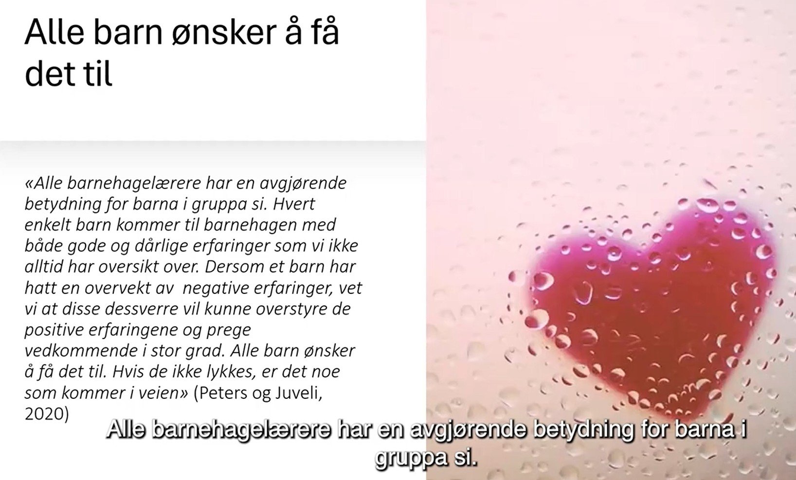 Bildet viser et skjermbilde fra Arnhild Blystad sin presentasjon