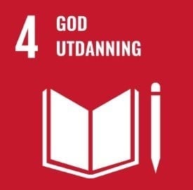 FNs bærekraftmål nr 4: Sikre inkluderende, rettferdig og god utdanning og fremme muligheter for livslang læring for alle.