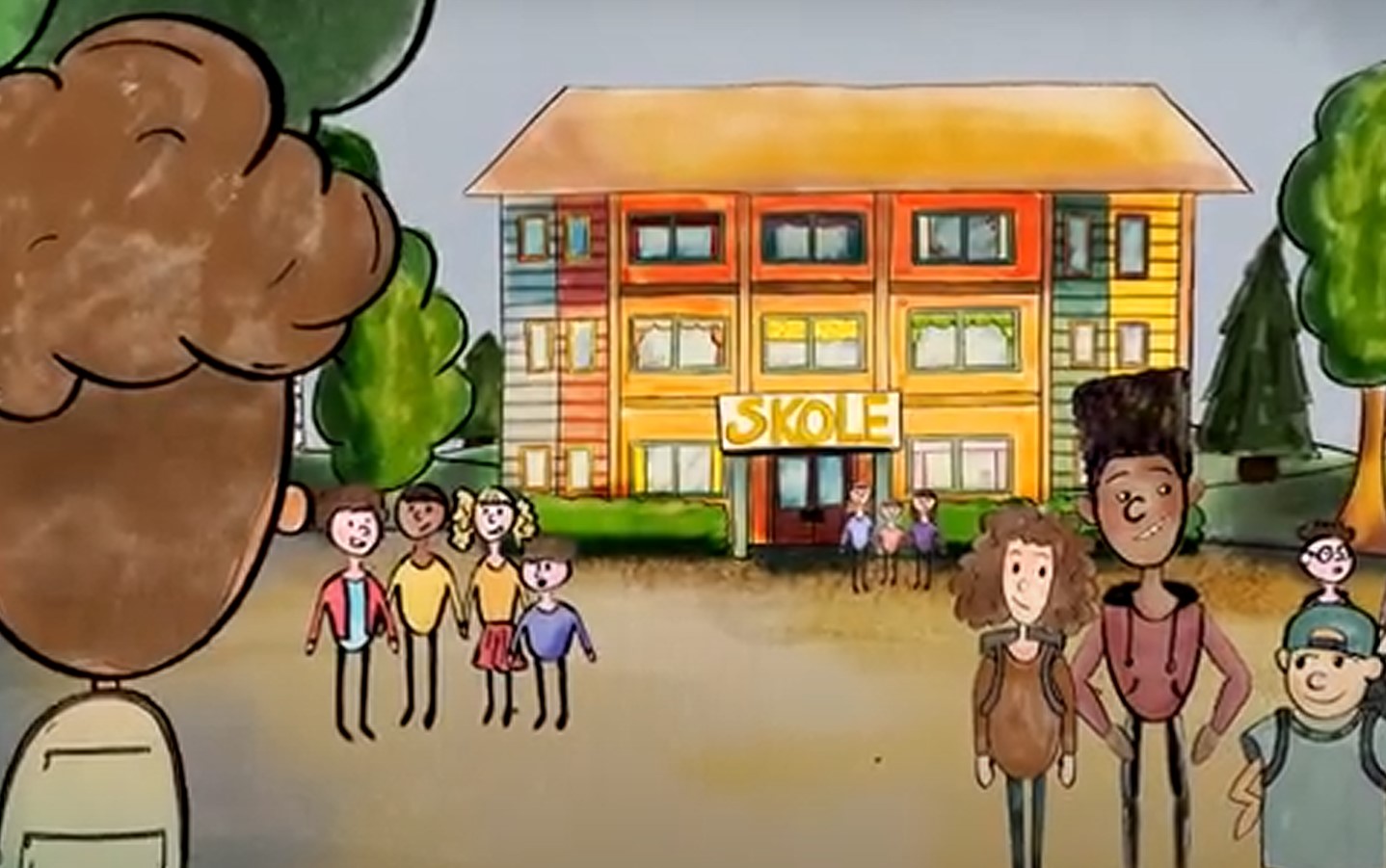 Bilde hentet fra film om elevens rett til et trygt og godt skolemiljø