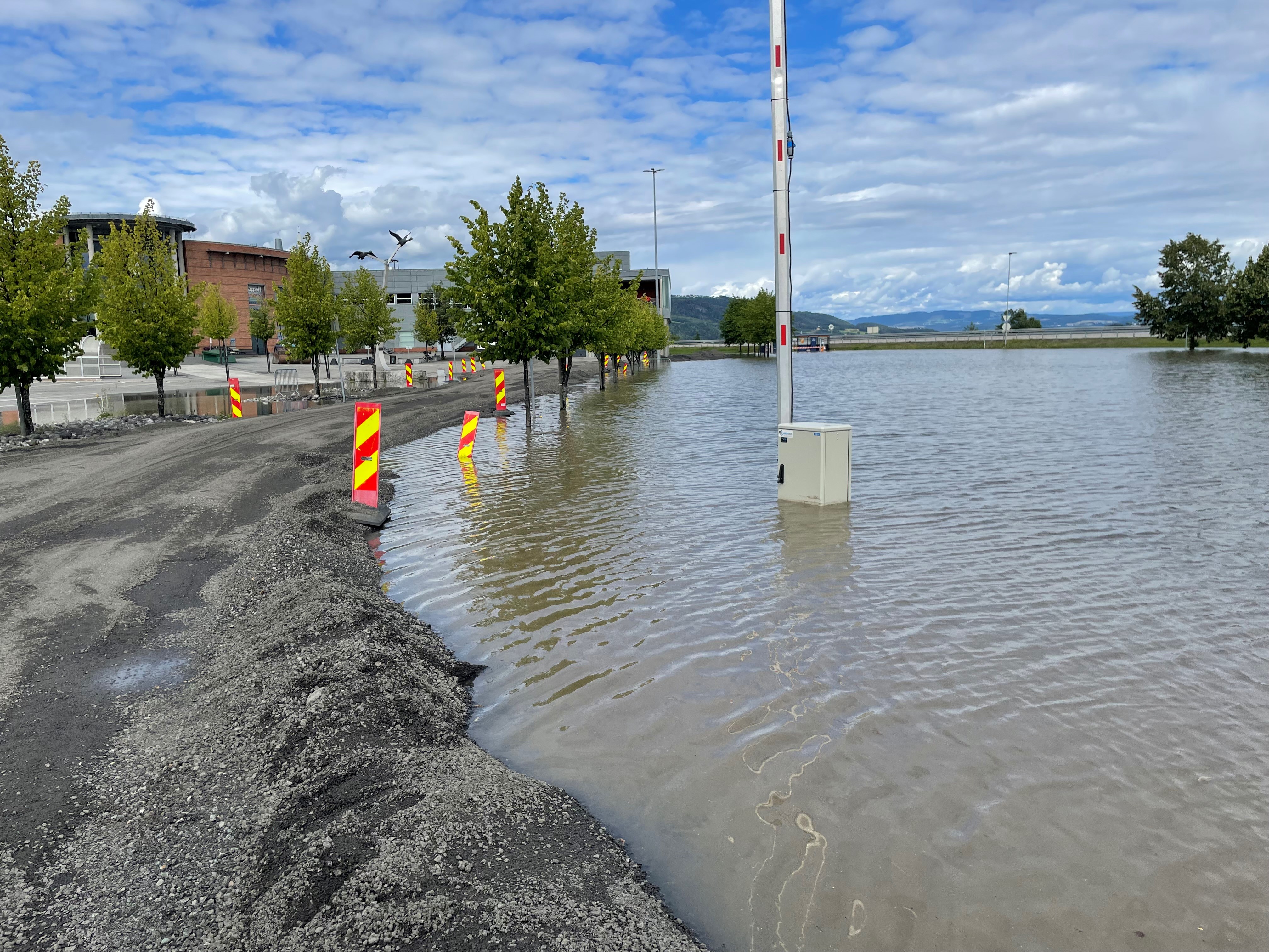 Foto: Kristina Skamsar. Gjøvik har fått kjenne på "Hans".