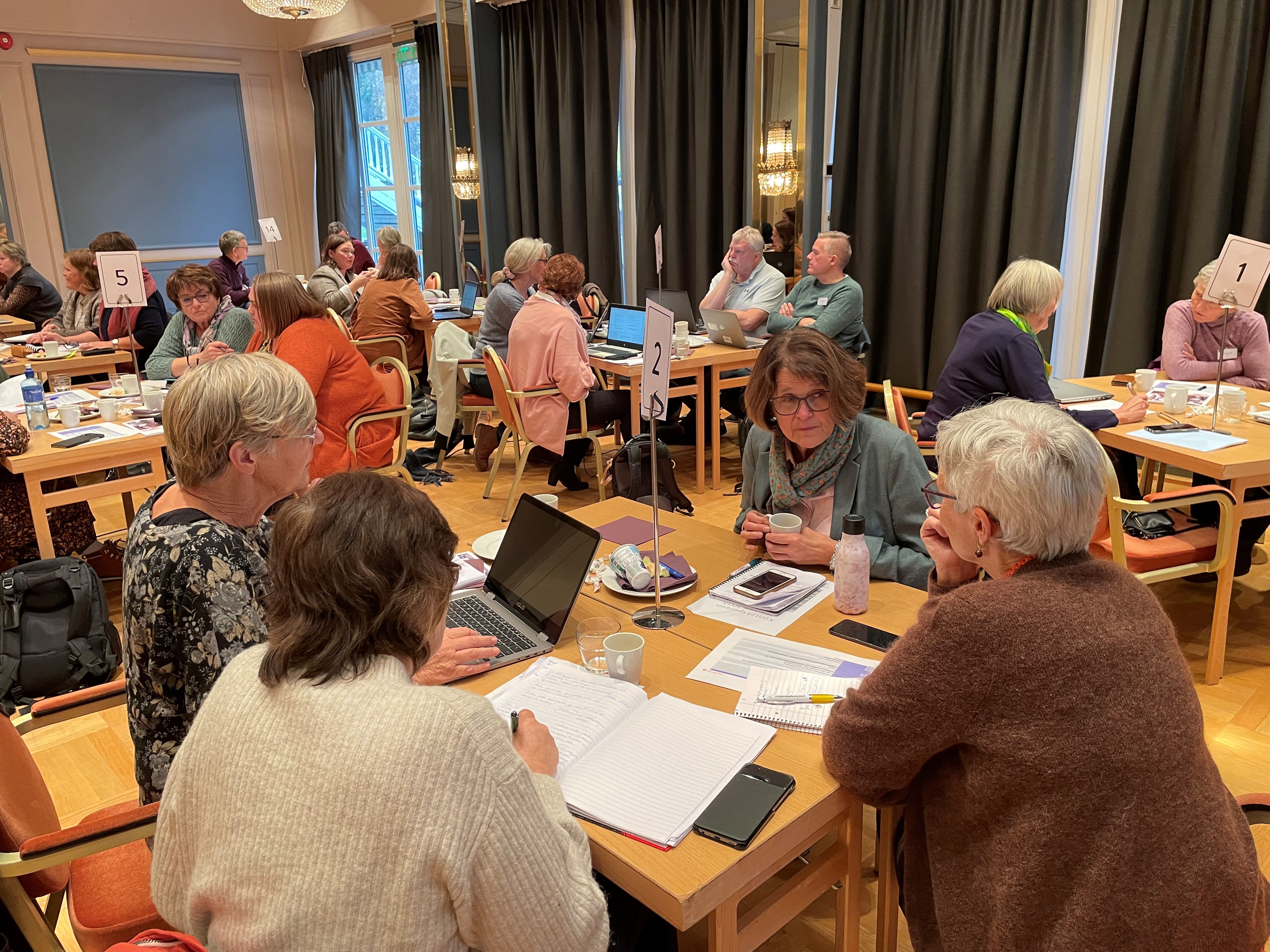 Mange kommuner i Innlandet deltok på Leve hele livet-samlingen. Foto: Kristina Skamsar. Mange kommuner i Innlandet deltok på Leve hele livet-samlingen.