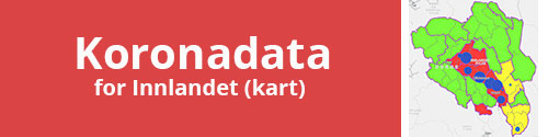 Knapp-koronadata i innlandet