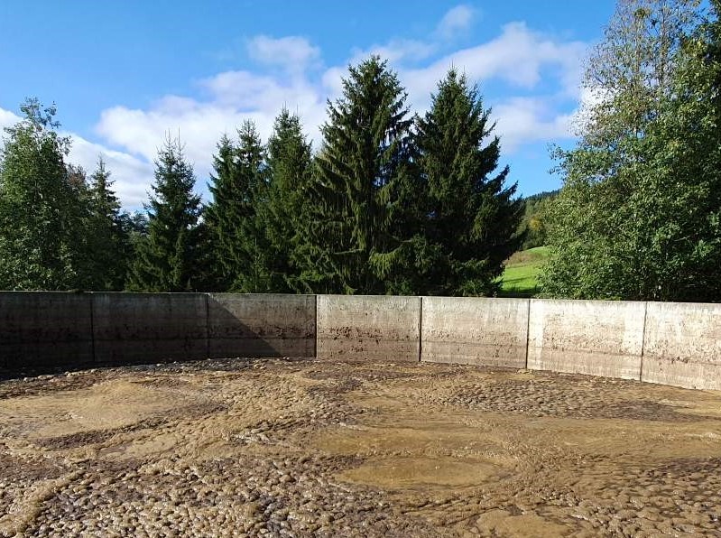 Lager for husdyrgjødsel. Foto: Statsforvalteren i Innlandet