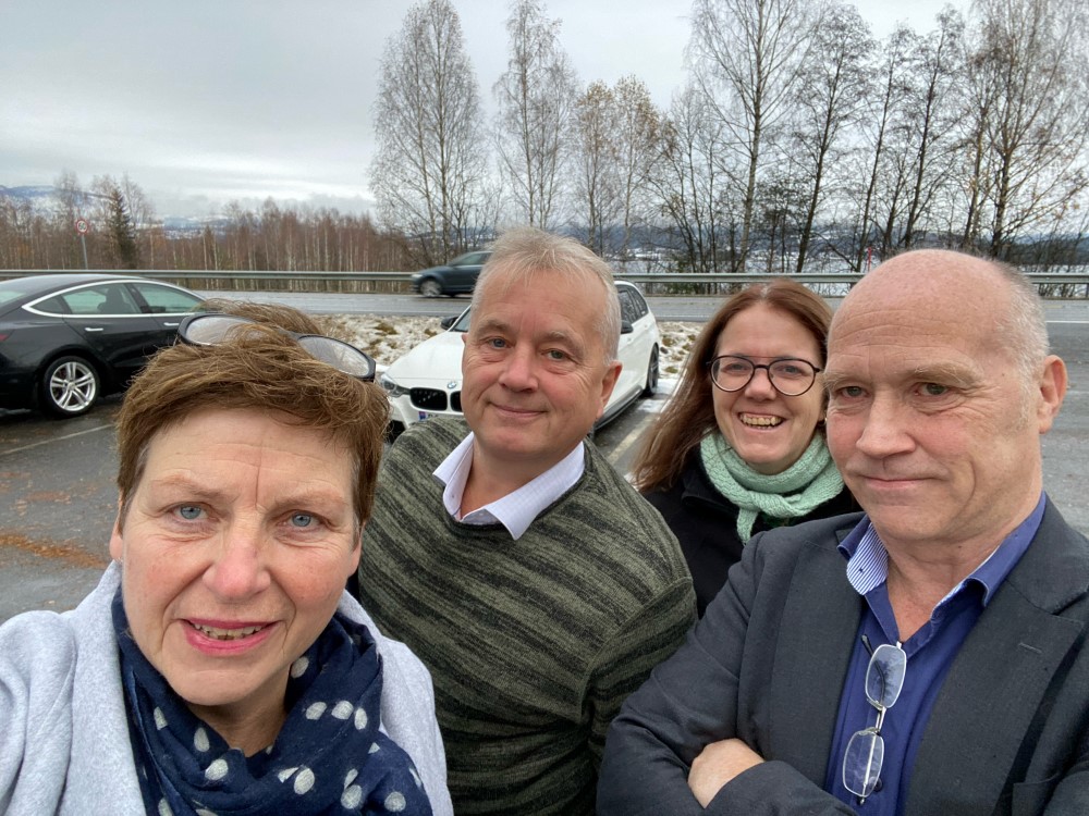 Eli Blakstad, Knut Storberget, Anne Kathrine Fossum og Asbjørn Lund Foto: Eli Blakstad / Statsforvalteren i Innlandet. Illustrasjonsbilde